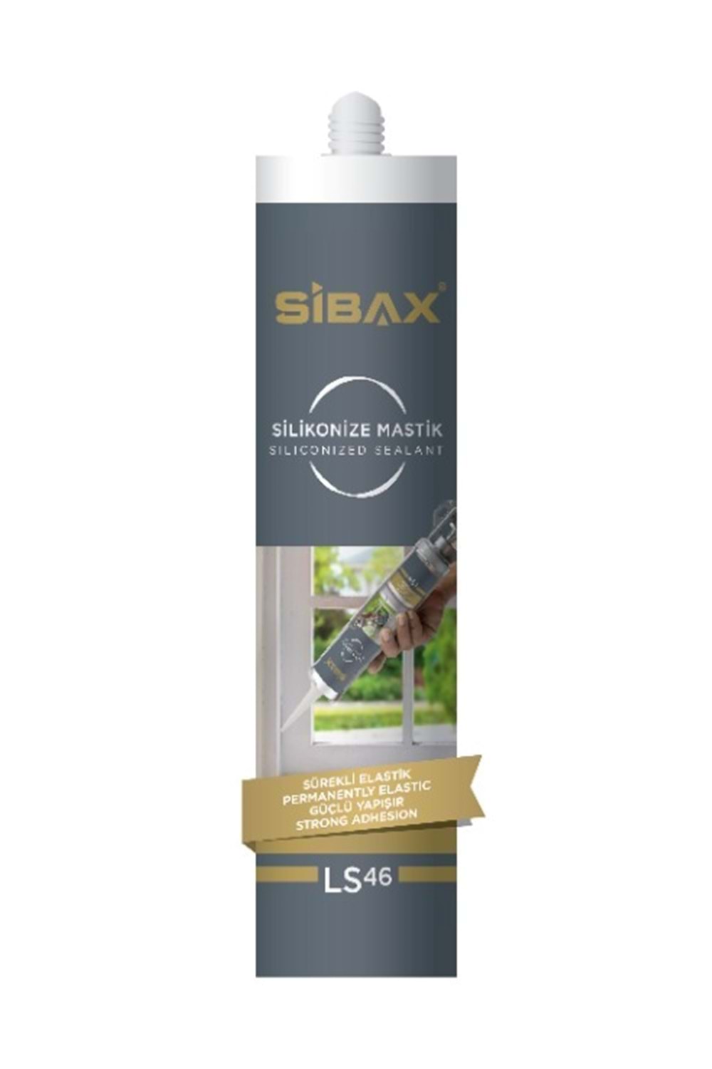 Mastik Sibax Ls46 Sibax Silikonize Mastik 450 Gr Beyaz