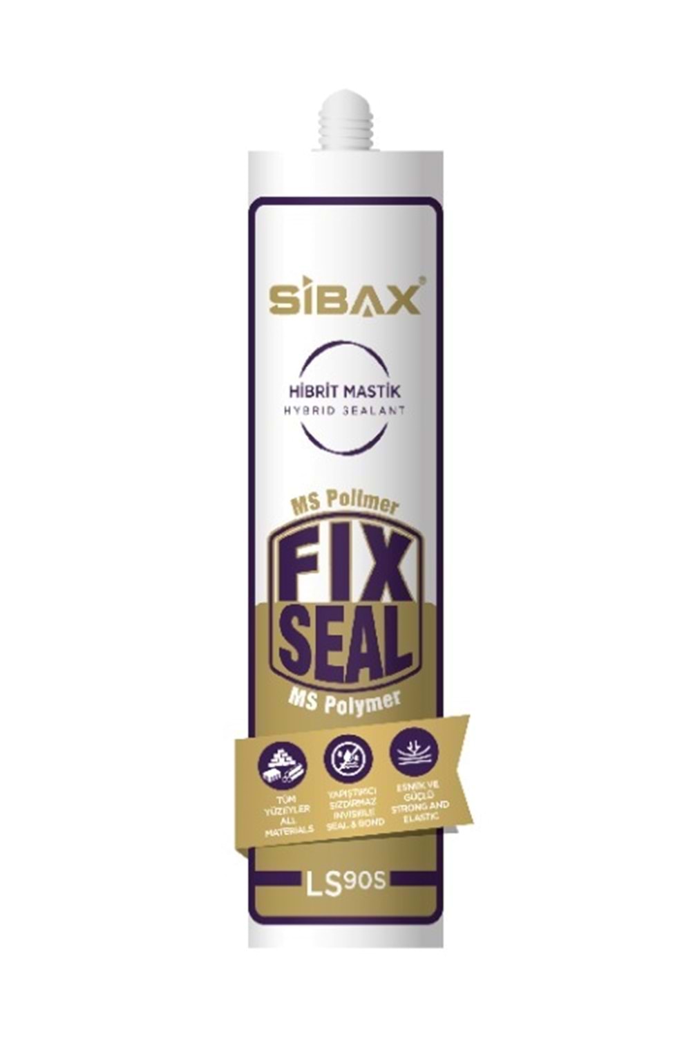NP1 Sibax LS90S MS Polümer Hibrit Polimer Mastik 290 ML Beyaz