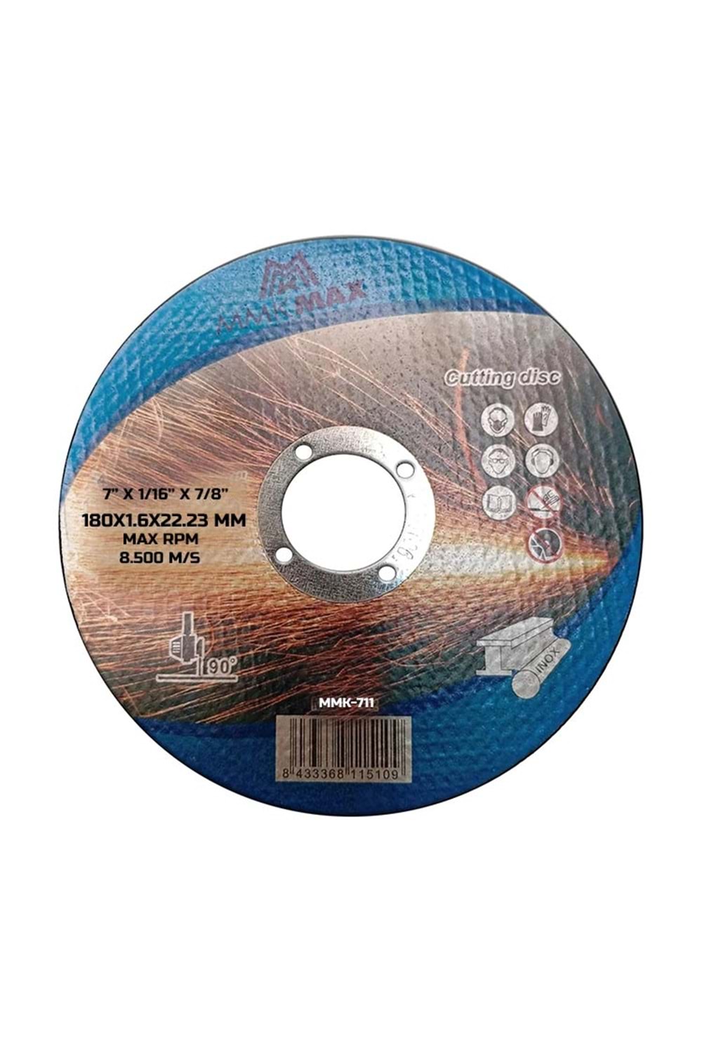 İnox Kesici Taş Mmkmax 180*1,6 Mm Metal Kesme Taşı