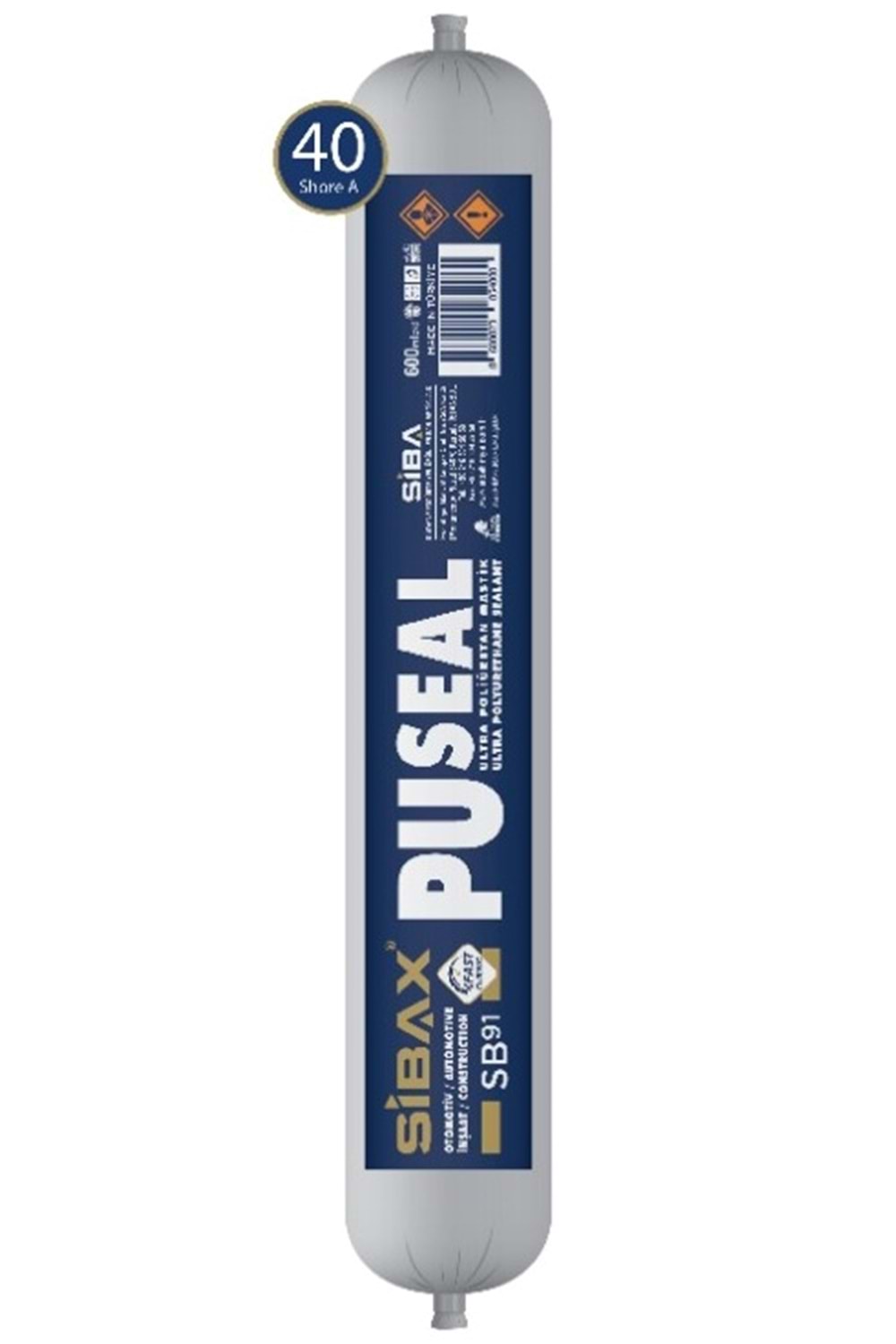 Mastik Sibax Ultra Pu Mastik Fc (Sosis) 600ml (Siyah) Pu Mastik