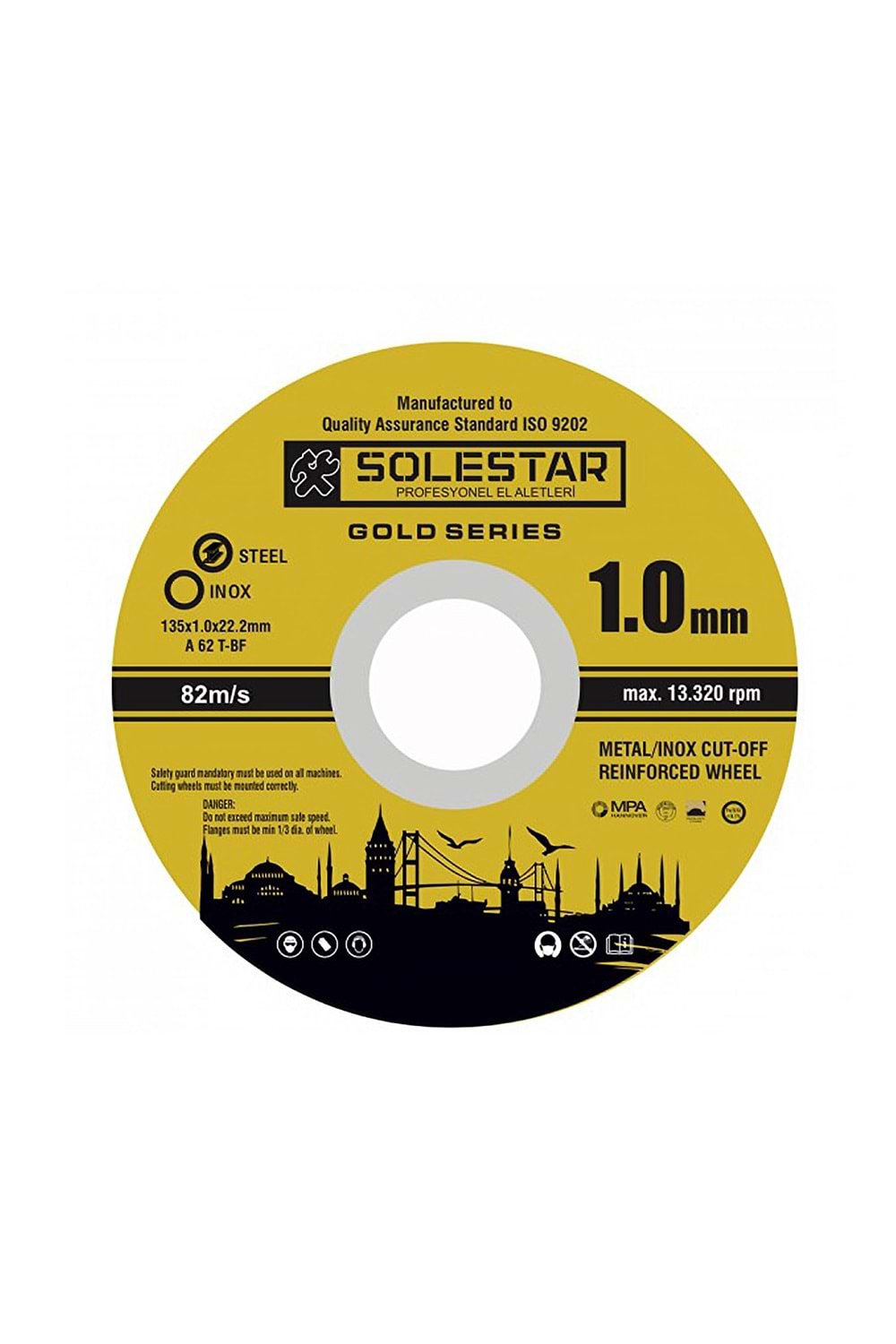 İnox Kesici Taş Slostar 125*1 Mm