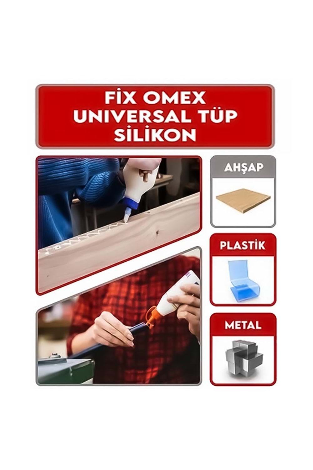 Tüp silikon 50 Gr Şeffa Tüp Silikon