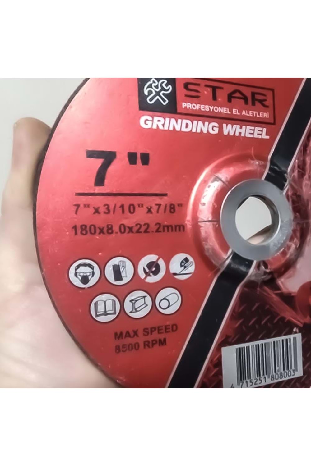 Taşlama Taşı Star 180*8 Mm