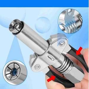 Gres Pompa Ucu Hortumlu Kpx Çift Mandallı Gres Pompa Ucu