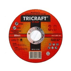 İnox Kesici Taş 180*3 Mm Tricraft