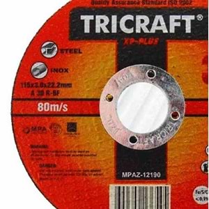 İnox Kesici Taş 180*3 Mm Tricraft