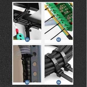 Cırt Kelepçe Siyah Cırt Kelepçe 3.6*150 2046