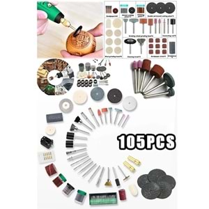 Gravür Kalıpçı Seti 105 Pcs 105 Parça Metal Zımpara Gravür Taşlama Oyma Seti Kalıpçı Takımı
