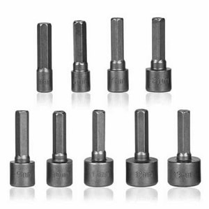 Somun Adaptörü Seti Manyetik 9 Parça 5-13 mm Çatı Adaptörü