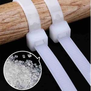 Cırt Kelepçe Beyaz Cırt Kelepçe 2.5*100 25 Li