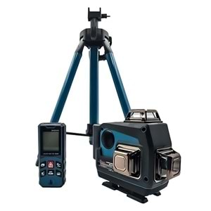Akülü Lazer Metre 3’lü Set Şarjlı Mesafe Ölçer BHD