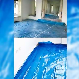 Koruyucu Örtü Branda 32 M2 İzmir Fırça Mavi Kalın Pratik Branda