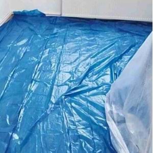 Koruyucu Örtü Branda 20 M2 İzmir Fırça Mavi Kalın Pratik Branda