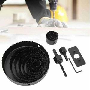 Buat Açma Seti 11 Parça Panç Seti Ahşap