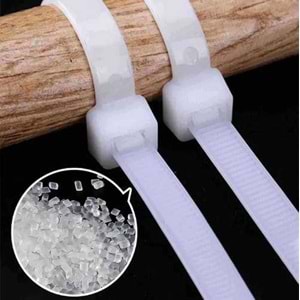 Cırt Kelepçe Beyaz Cırt Kelepçe 2.5*100