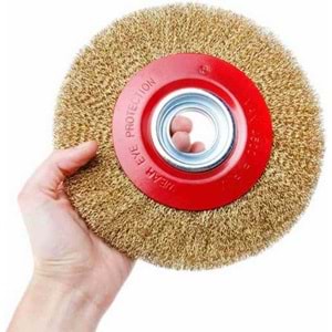 Çelik Tel Fırça Dairesel Çelik Tel Fırça 175 Mm