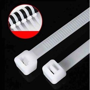 Cırt Kelepçe Beyaz Cırt Kelepçe 4.8*400