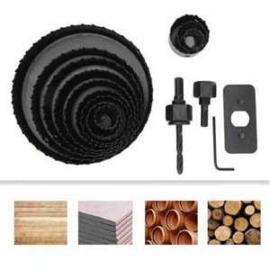 Buat Açma Seti 16 Parça Panç Seti Ahşap Alçı