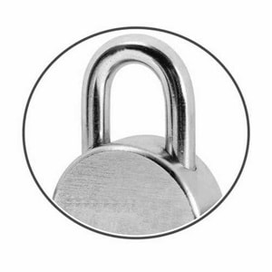 Asma Kilit Cmc Yuvarlak Çelik 65 Mm Kısa Asma Kilit