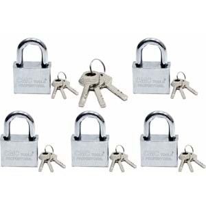 Asma Kilit Master Çelik Asma Kilit 60 Mm 6 Lı Set
