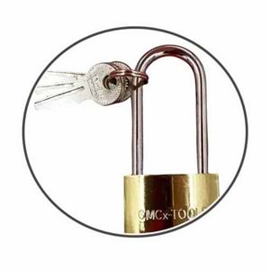 Asma Kilit Cmc Sarı Gold Uzun X 25 Mm Asma Kilit