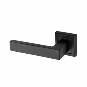 Kapı Kolu Lama Kare Rozetli Siyah Oda Kolu