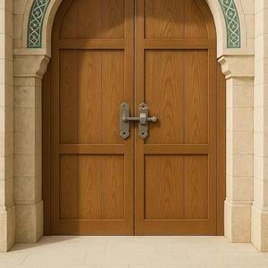 Ferforje Fransız Kilidi Saten Bahçe Kapısı Mandalı Eskitme Saten Kapı - Sandık - Kapak Mandalı Tırka