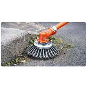 Tırpan Aparatı 6 İnç Çelik Fırçalı Köşe Temizleme