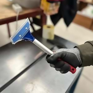 Kazıma Bıçağı Kısa Profesyonel Alüminyum Saplı Cam Kazıma 30 Cm