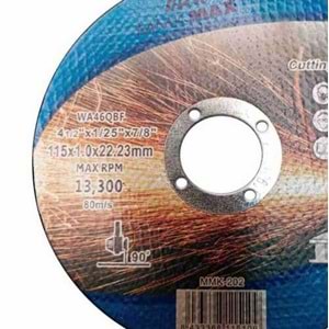 İnox Kesici Taş 115*1 Mm Mmkmax