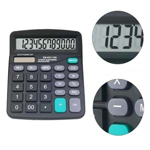 Hesap Makinesi MSM-837 12 Haneli Solar Pilli