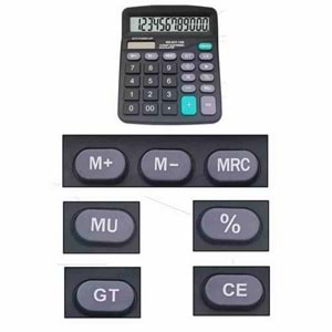 Hesap Makinesi MSM-837 12 Haneli Solar Pilli