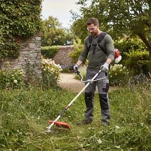 Benzinli Yan Tırpan 2.0 HP 51.7 cc İki Zamanlı Çim Biçme Motoru