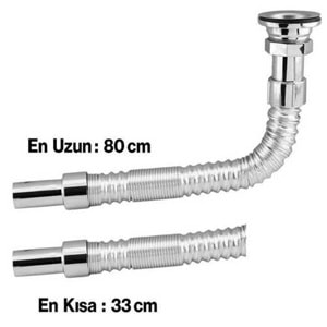 Krom Lavabo Sifonu