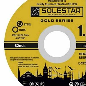 İnox Kesici Taş Slostar 125*1 Mm