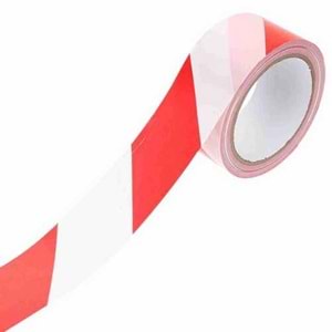 Emniyet Şeridi İkaz Bandı 6x70 Kırmızı Beyaz Uyarı Bandı