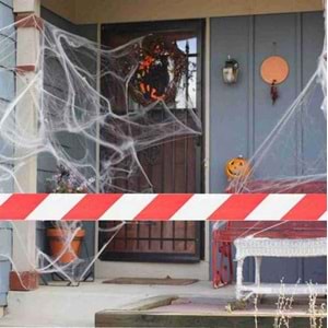 Emniyet Şeridi İkaz Bandı Büyük Kırmızı Beyaz Uyarı Bandı