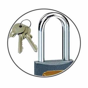 Asma Kilit Star MŞM Gri Uzun Asma Kilit 50mm