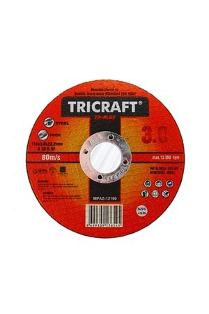 İnox Kesici Taş 180*1Mm Tricraft profesyonel taş