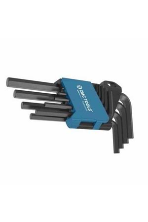 Alyan Seti 9 Parça Alyan Seti Kısa 120 Mm Cmc Tools Düz Alyan Seti
