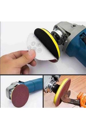 Cırtlı Zımpara Pedi 115 Mm 400 Kum