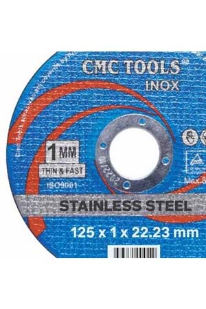 İnox Kesici Taş 125*1 Mm Cmc Tools