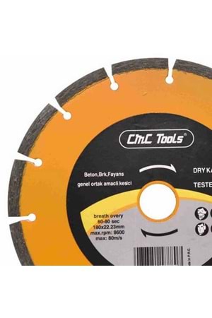 Elmas Testere Soketli Elmas Testere 115*22 Cmc Tools