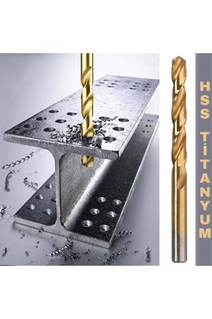 Matkap Ucu HSS Titanyum 3 mm Metal Delme Ucu