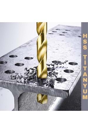 Matkap Ucu HSS Titanyum 3 mm Metal Delme Ucu