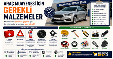 Araç Muayenesinden Geçmek İçin Gerekli Malzemeler Nelerdir? 2026 Güncel Rehber