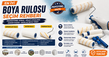 Boya Rulosu Seçimi Nasıl Yapılır? En İyi Boya Rulosu Rehberi
