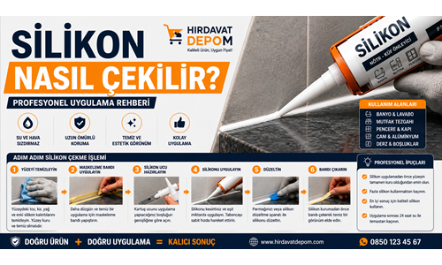 Silikon Nasıl Çekilir? Adım Adım Silikon Uygulama Rehberi