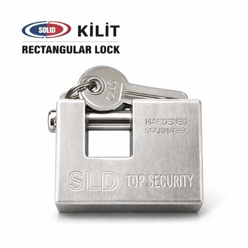 Asma Kilit Solid Yassı Kilit 90 Mm Kayar Milli Kilit