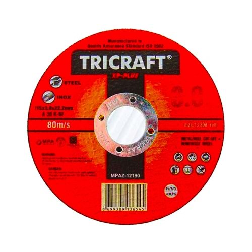 İnox Kesici Taş 230*3 Mm Tricraft profesyonel taş